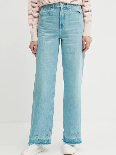 BOSS Orange jeans high waist portocaliu