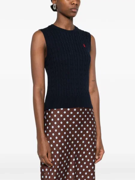 Pulover Polo Ralph Lauren de in cu buline albastru