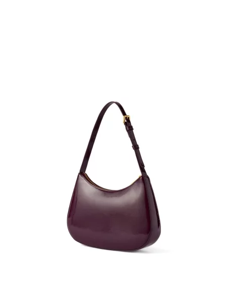 Furla torebka hobo skórzana Margot S fioletowa