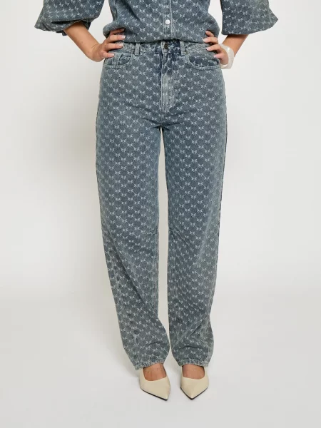 Minus Pantaloni Sienne denim albastru