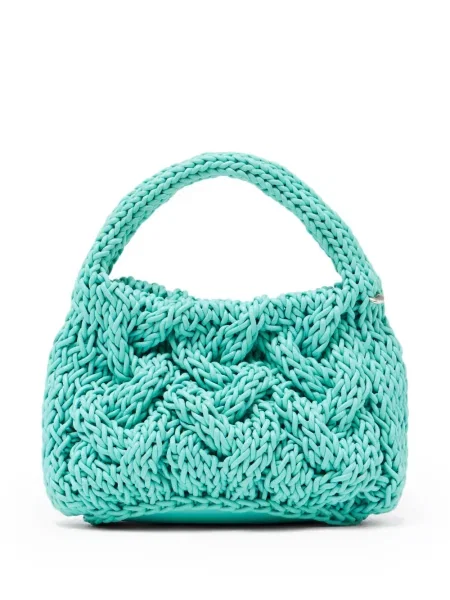 Geantă Jw Anderson tricotate verde