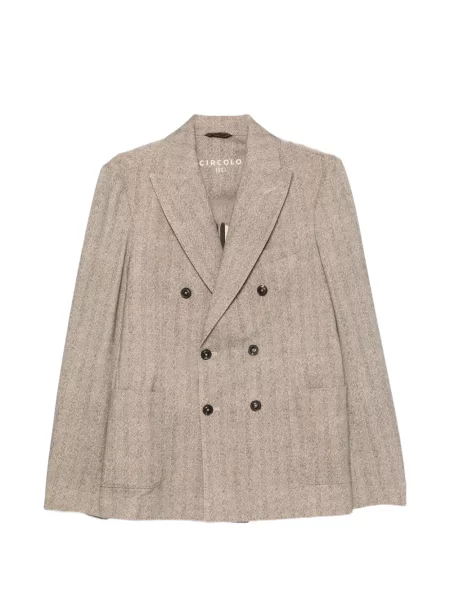 Sacou Circolo 1901 cu model herringbone cu două rânduri de nasturi
