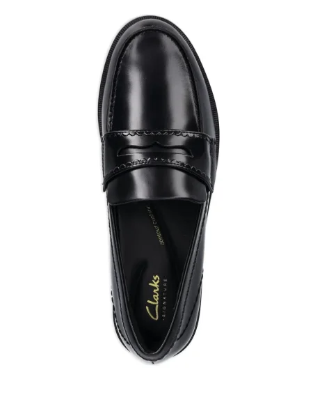 Кожени лоуфъри Clarks Originals черно
