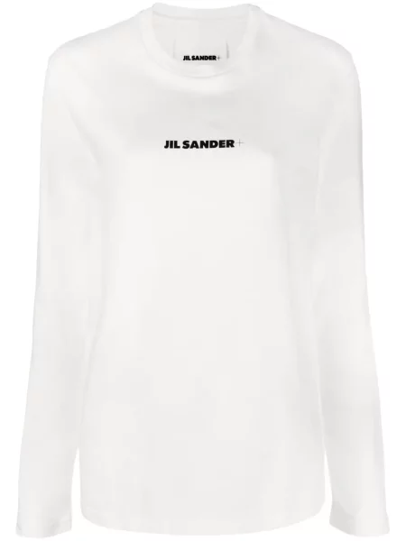 Hanorac Jil Sander cu imagine alb