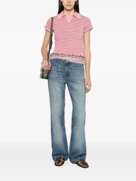 Blugi cu picior larg A.p.c. albastru