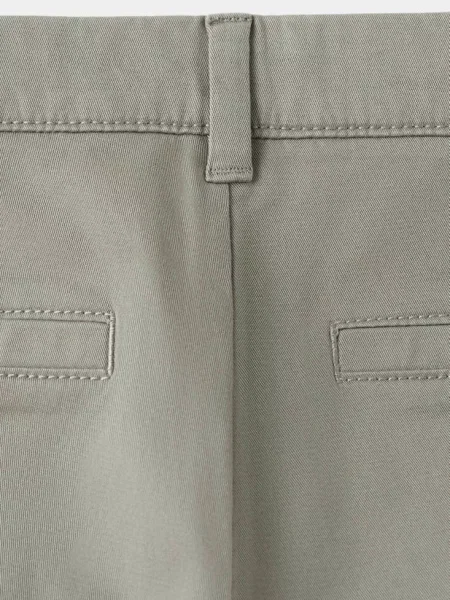 Spodnie chinosy z wywiniętym dołem khaki Dzieci 7 MANGO KIDS