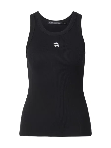 Karl Lagerfeld Top IKON negru alb