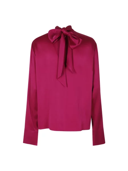 Satynowa bluzka Stella Mccartney różowa