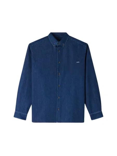 Koszula A.p.c. niebieska