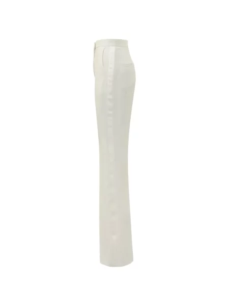 Pantaloni Max Mara din satin cu dungi