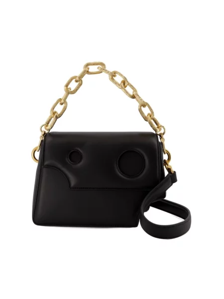 Torebka skórzana Off-white skórzana z nadrukiem biała