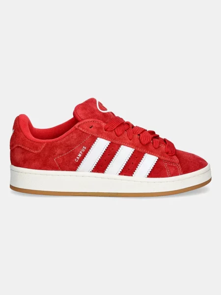Semišové tenisky adidas Originals Campus červené