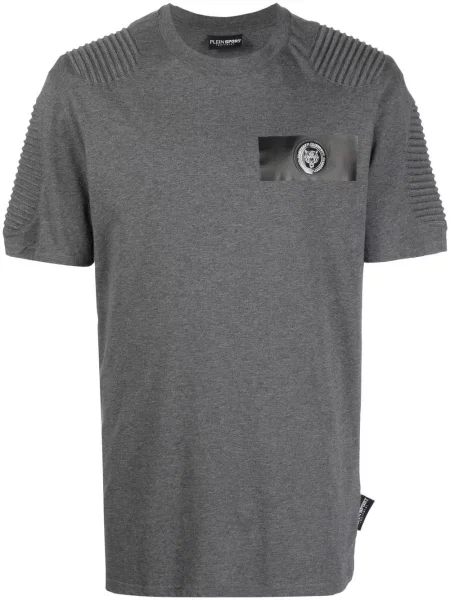 Tričko Plein Sport s tygřím vzorem šedé