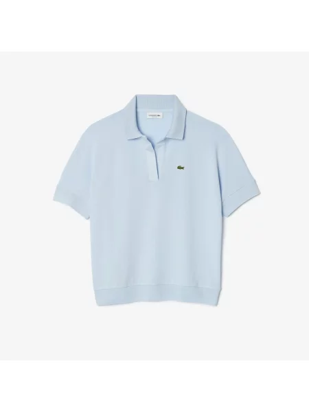 Поло Lacoste голубое