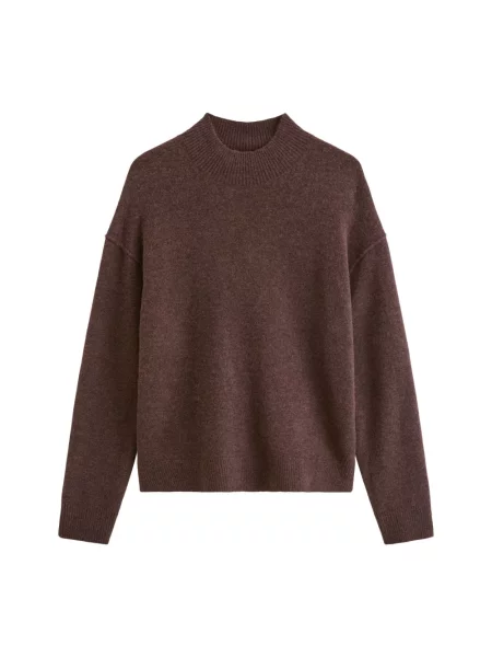 Sweter Marc O'polo z okrągłym dekoltem brązowy