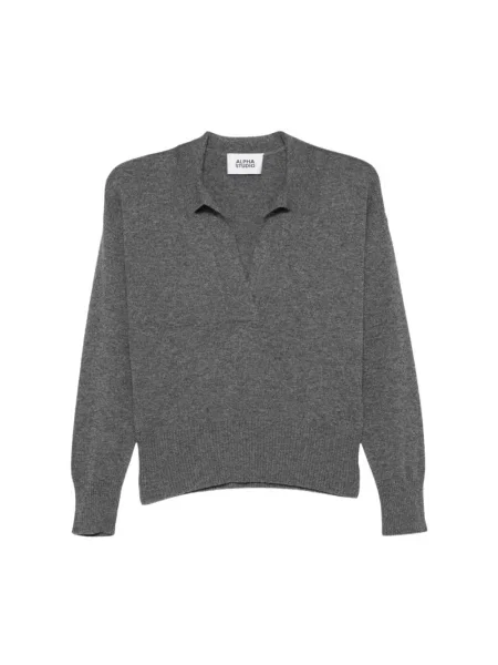 Sweter Alpha Studio szary