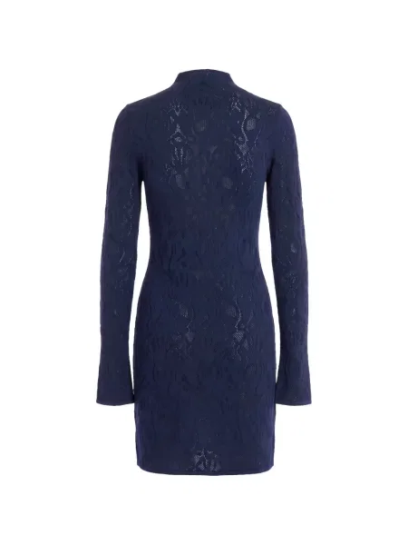 Lung rochie mini Dondup tricotate albastru