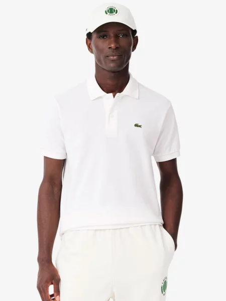 Поло Lacoste белое