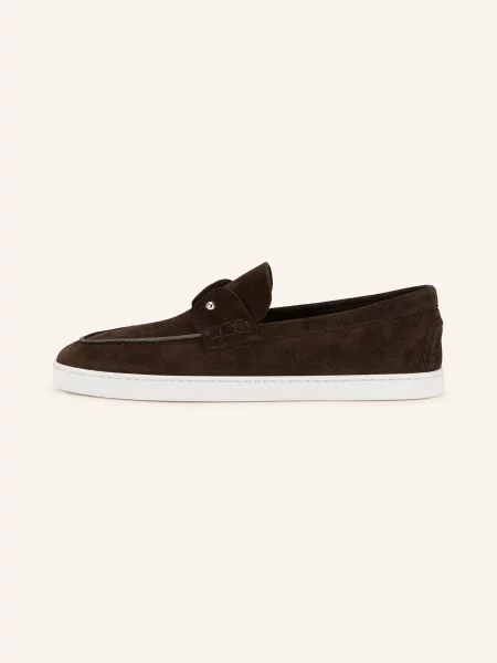 Półbuty Christian Louboutin brązowe