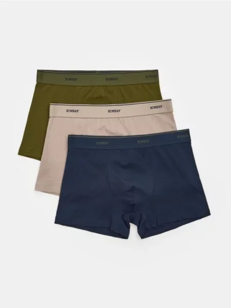 Sinsay boxerky Classic 3 pack vícebarevná