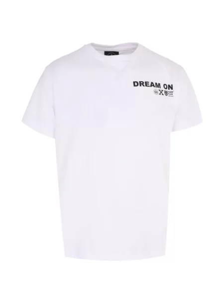 Тениска с графичен дизайн Mauna Kea с принт бяло