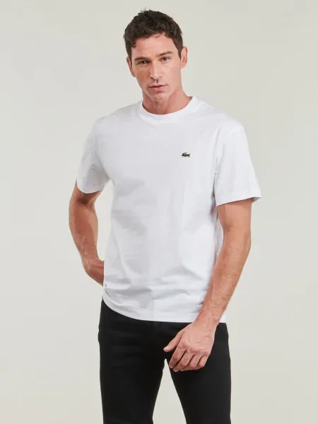 Tricou Lacoste cu autograf alb