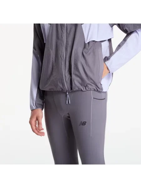 Bežecká bunda New Balance sivá