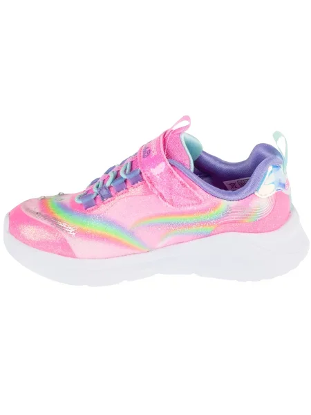 Skechers Sneakersy S-Lights Unicorn Chaser Ružová žltá