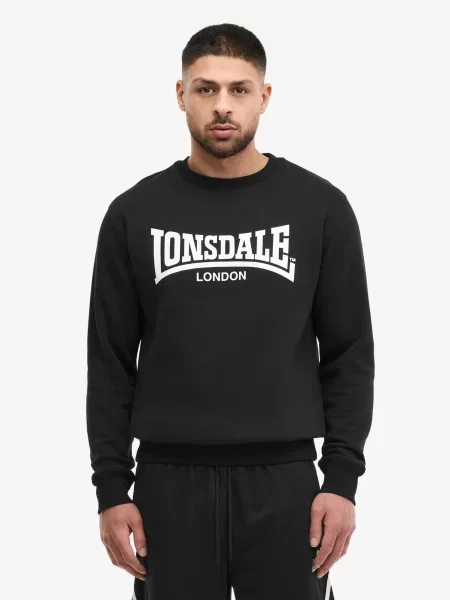 Світшот Lonsdale WELHAM бавовна/поліестер чорний