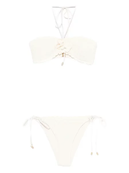 Dzianinowy bikini Zimmermann w kwiatki