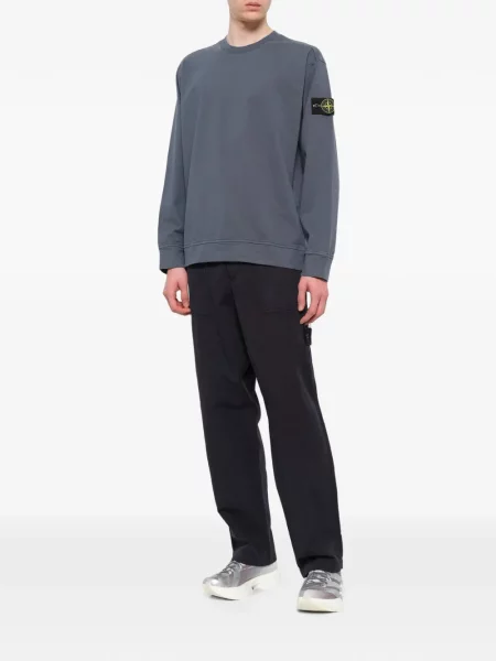 Hanorac Stone Island din jerseu cu strasuri gri
