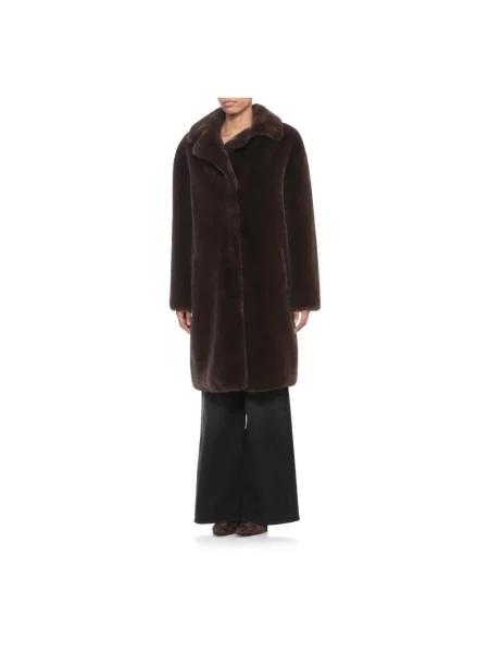 Stand Studio płaszcz Camille Cocoon Coat przejściowy oversize brązowy