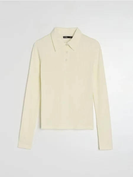 Поло з домішкою жовтий