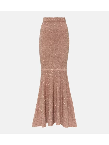 Dzianinowa maksi spódnica maxi Altuzarra różowa