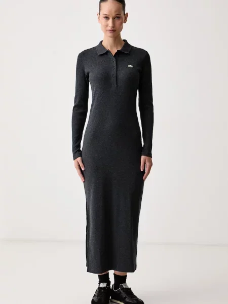 Lacoste rochie tricotată din gri