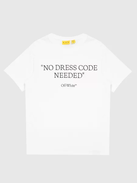 Футболка з принтом напису Off-white біла