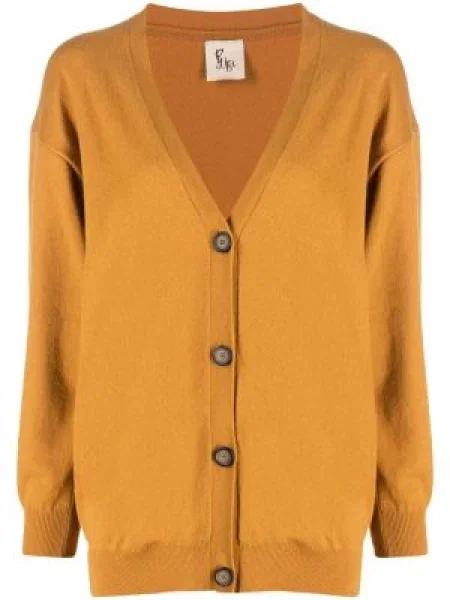 Cardigan Paula din cașmir portocaliu