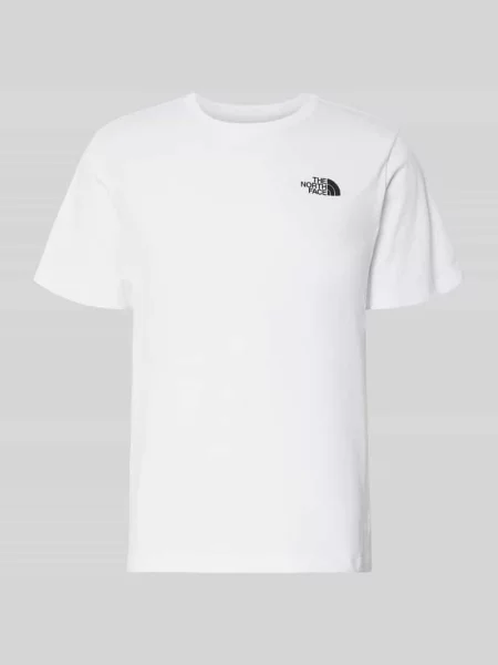 T-shirt o kroju regular fit z nadrukiem z logo The North Face biała