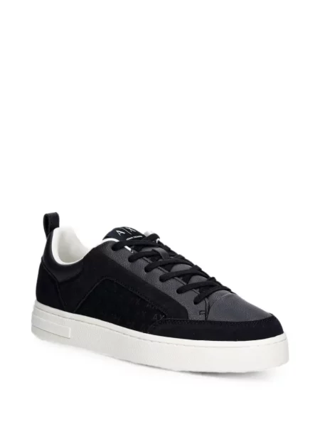 Szarvasbőr sneaker Armani Exchange autogrammal kék
