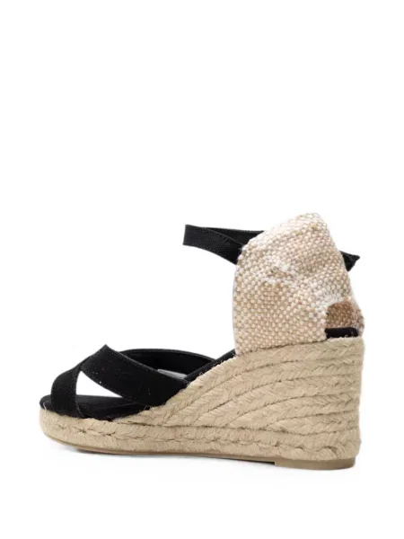 Espadrile Castaner cu pană negru
