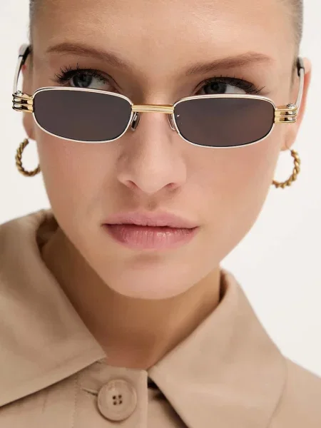 Očala Bottega Veneta srebrna