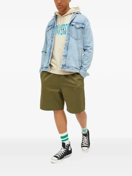 Decupat hanorac cu fermoar Converse clasic cu tepi albastru