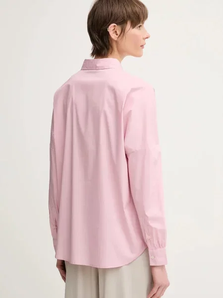 Классическая ошейниковый рубашка United Colors Of Benetton розовая