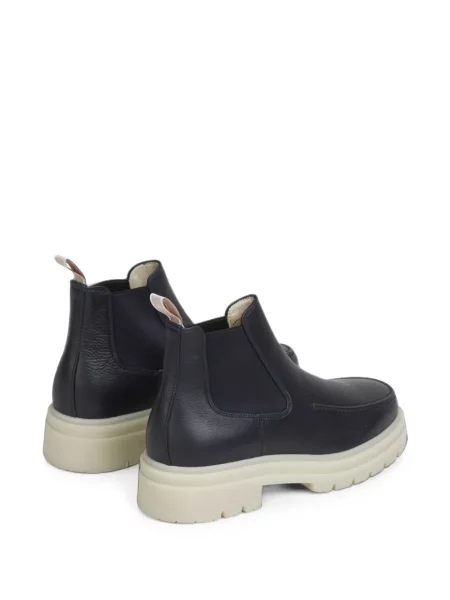 Botine chelsea Aurélien din piele albastru