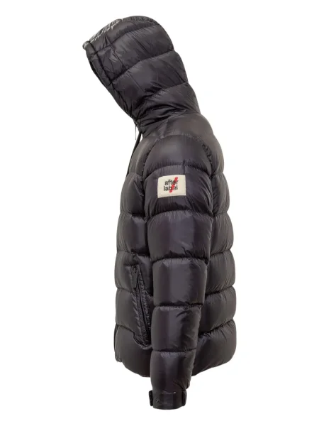 Geacă After Label cu glugă negru