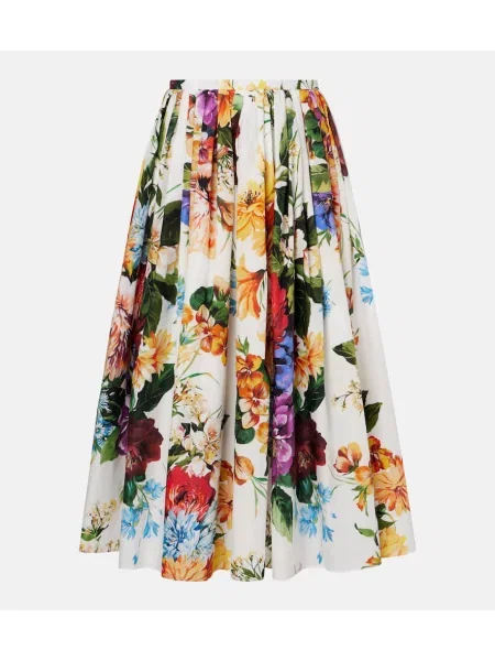 Fustă midi Dolce&gabbana cu model floral până la genunchi