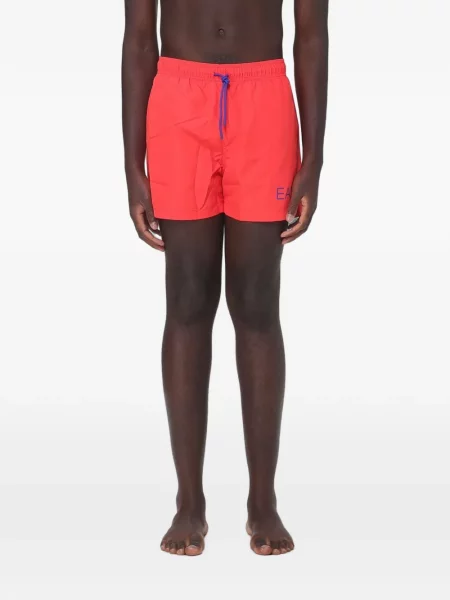Slip de baie Ea7 Emporio Armani cu imagine cu cordon roșu