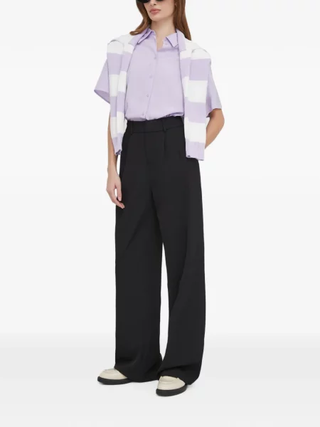 Pulover Benetton cu dungi violet