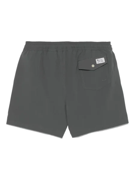 Costum de baie Polo Ralph Lauren de costum cu dungi tricotate gri