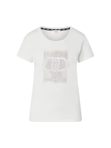 Liu Jo Tricou bej deschis alb